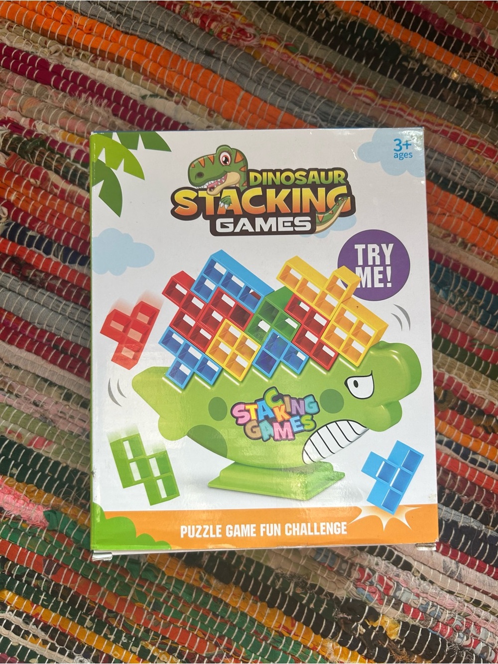 Amazon Dinosaur Stacking Games - Green, Red, Blue, Yellow